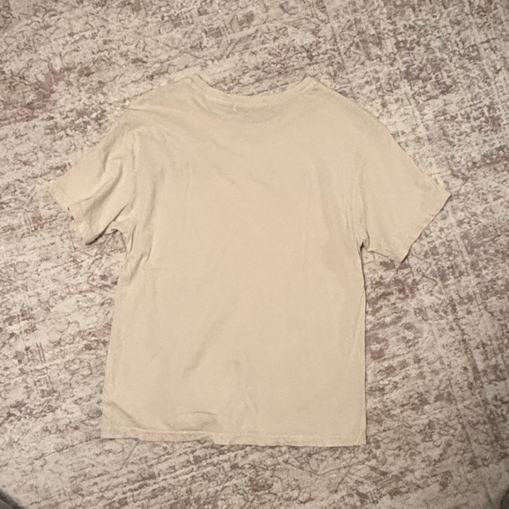 Anthropologie Cream Graphic Tee - Picture 3 of 3